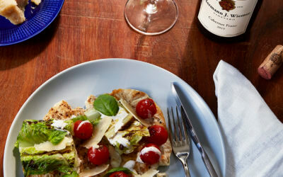 Lemon & Basil Chicken Paillard Paired with Cabernet Franc